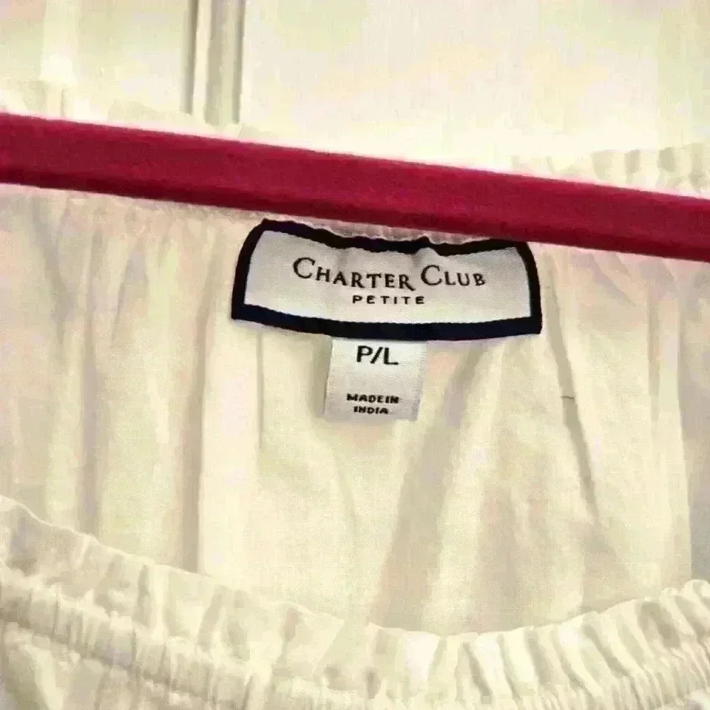 Beautiful Charter Club 4/4 Sleeve Blouse,Size LP - Picture 3 of 3